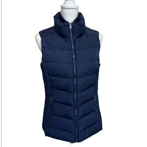 G.H. Bass Navy Blue Down Puffer Vest